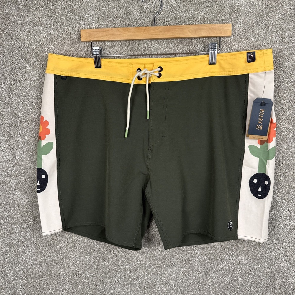 Roark Men's Passage Panel 17" Dusty Deep Roots Board‎ Shorts Size 40 NEW